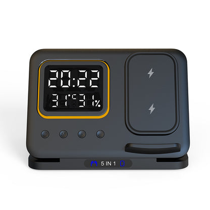 15W 5-in-1 Wireless Charging Clock