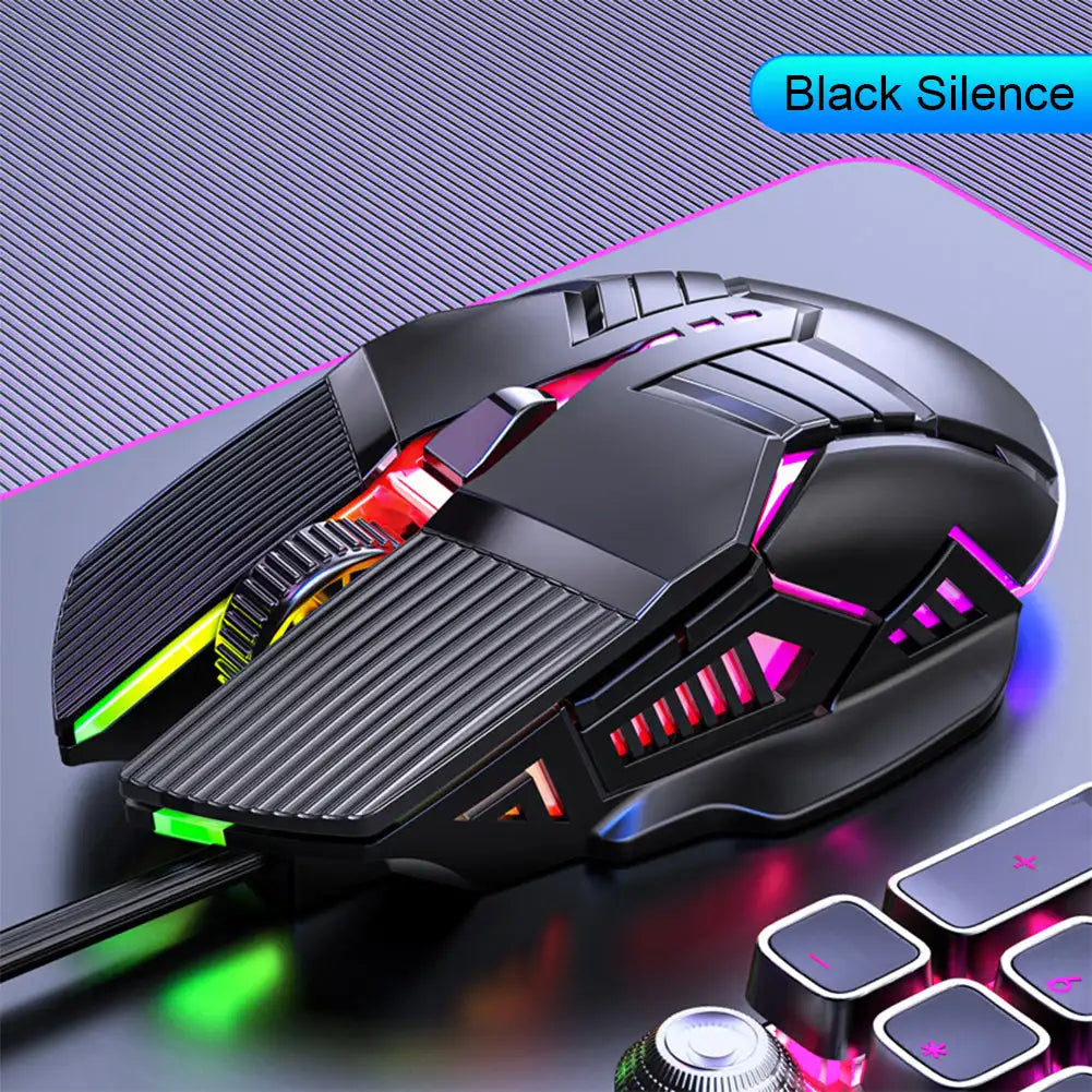 3200DPI Ergonomic Wired Gaming Mouse USB Mouse Gaming RGB Mause Gamer Mouse 6 Button LED Silent Mice for PC Laptop Computer